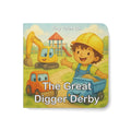 Board Book – The Great Digger Derby: Construction Vehicle Story for Toddlers