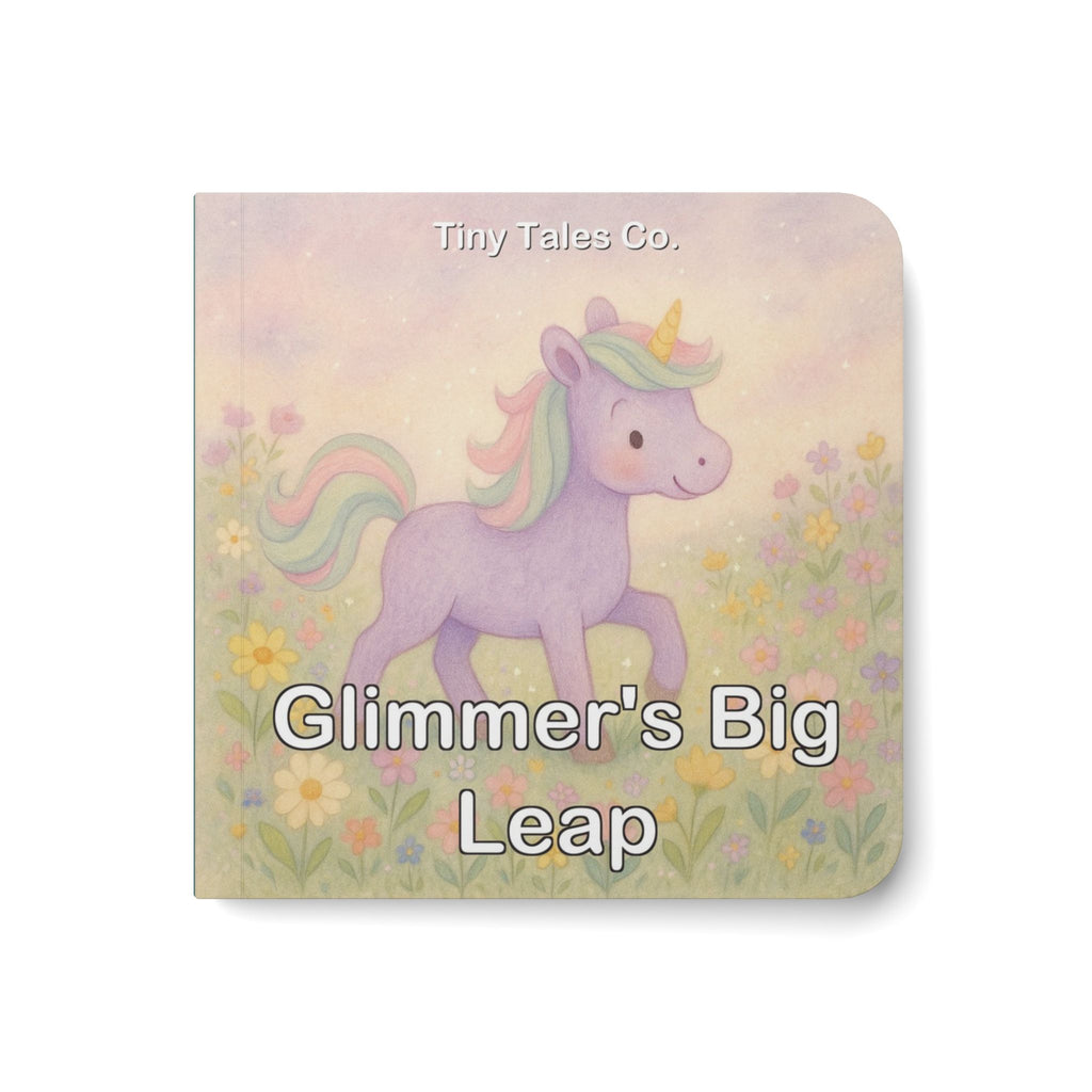 Unicorn Board Book — "Glimmer's Big Leap" Toddler Storybook